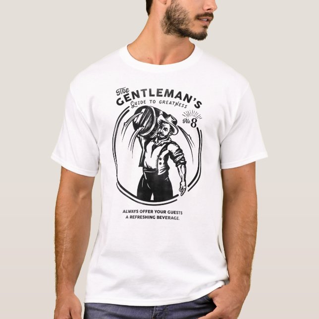 T-shirt "Le Guide de la Grandeur de la Gentleman" (Devant)