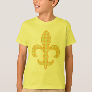 T-shirt Le guingan de Fleur de lis Yellow badine le