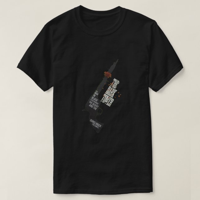 T-shirt Le Gunslinger a suivi l'essentiel (Design devant)