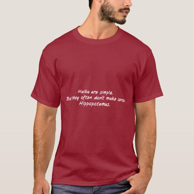 T-shirt Le Haiku sont simple (Devant)
