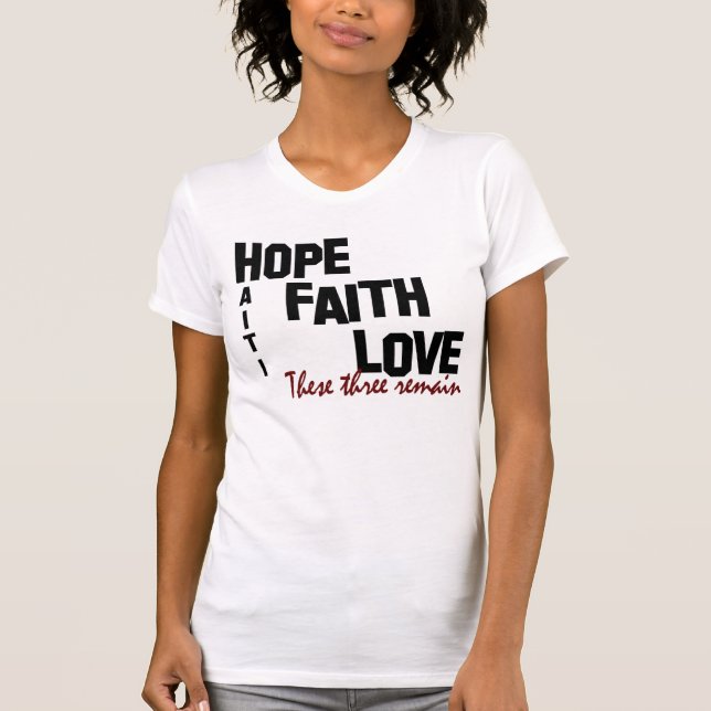 T-shirt Le Haïti - amour de foi d'espoir (Devant)