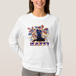 T-SHIRT LE HAÏTI (GRAFX FLORAUX)