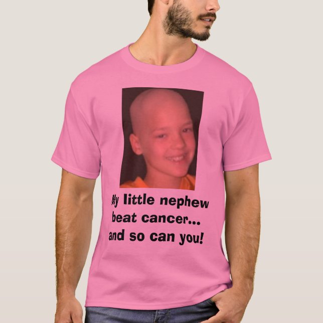 T-shirt le headshot de cancer de jake, mon petit battement (Devant)