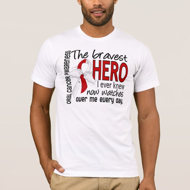 T-shirt Le héros le plus courageux j'ai jamais connu le (Devant)
