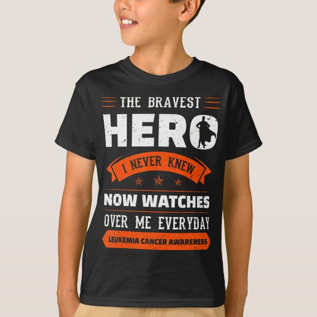 T-shirt Le héros le plus courageux que je n'ai jamais conn (Devant)