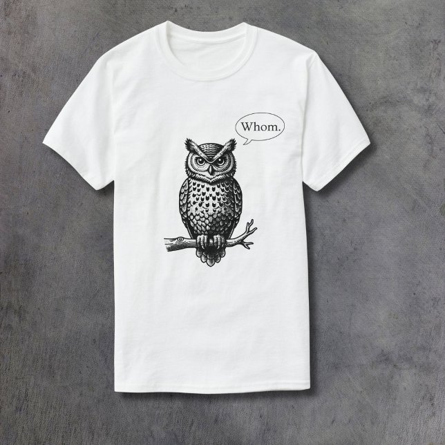 T-shirt Le hibou dit qui (Créateur téléchargé)