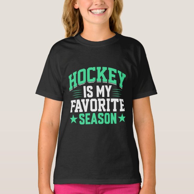 T-shirt Le hockey est ma saison préférée (Devant)