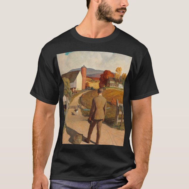 T-shirt Le Homecoming, 1945 par Newell Convers Wyeth (Devant)