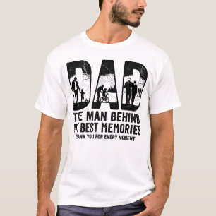 T-shirt Le Homme Derrière Mes Meilleurs Souvenirs Papa T-S