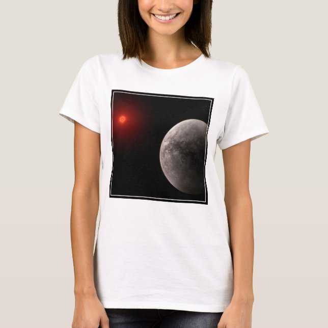 T-shirt Le Hot Rocky Exoplanet Trappist-1 B. (Devant)