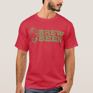 T-shirt Le houblon de bière et le brassage de malt