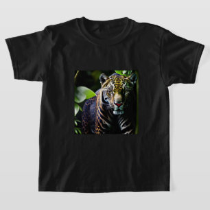 T-shirt Le Jaguar - Prédateur de la jungle de feu