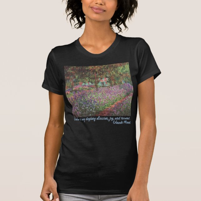 T-shirt Le jardin de l'artiste à Giverny par Claude Monet (Devant)