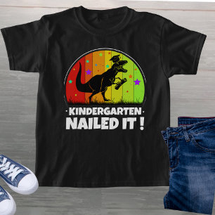 T-shirt Le jardin d'enfants "L'a cloué !" T-Rex Dino enfan