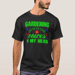 T-shirt Le jardinage apaise les voix dans ma tête Jardinag
