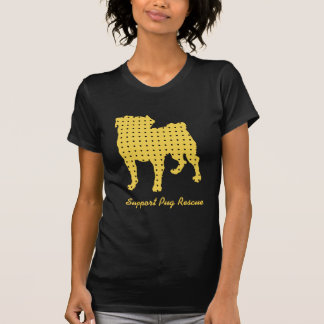 T-shirt Le jaune de délivrance de carlin de soutien de