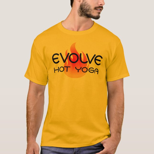 T-shirt Le jaune évoluent la pièce en t (Devant)