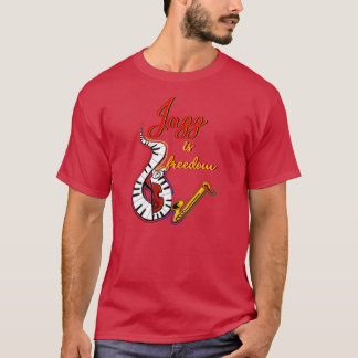 T-shirt Le jazz c'est la liberté