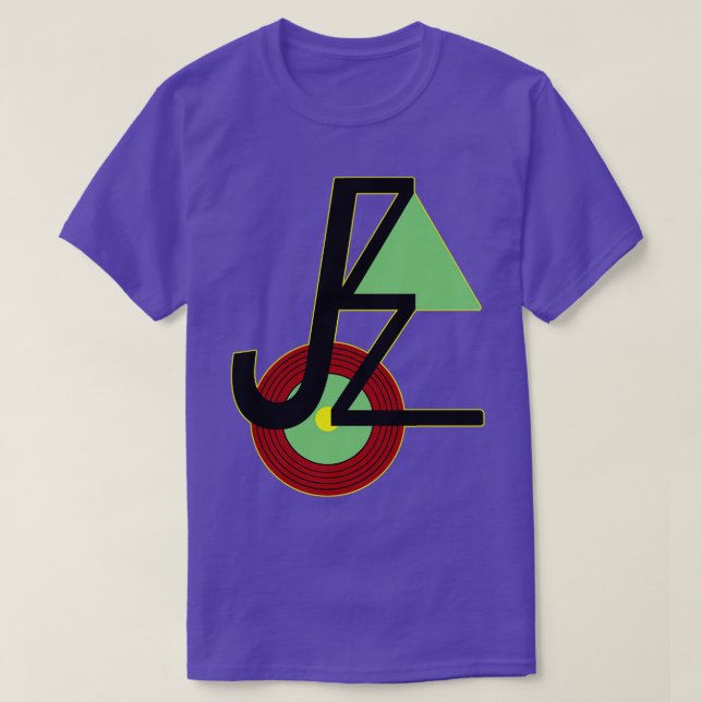 T-shirt Le jazz dans un design (Design devant)