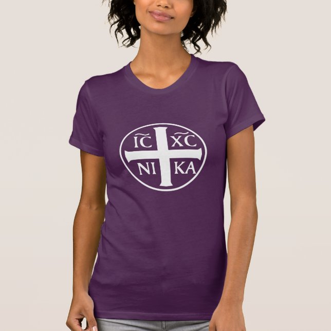 T-shirt Le Jésus-Christ de Christogram ICXC NIKA conquiert (Devant)
