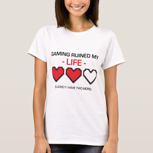 T-SHIRT LE JEU A RUINÉ MA VIE ! (Devant)