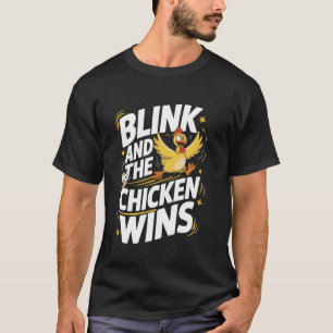 T-shirt Le Jeu De Poulet Blink Et Le Poulet Gagne