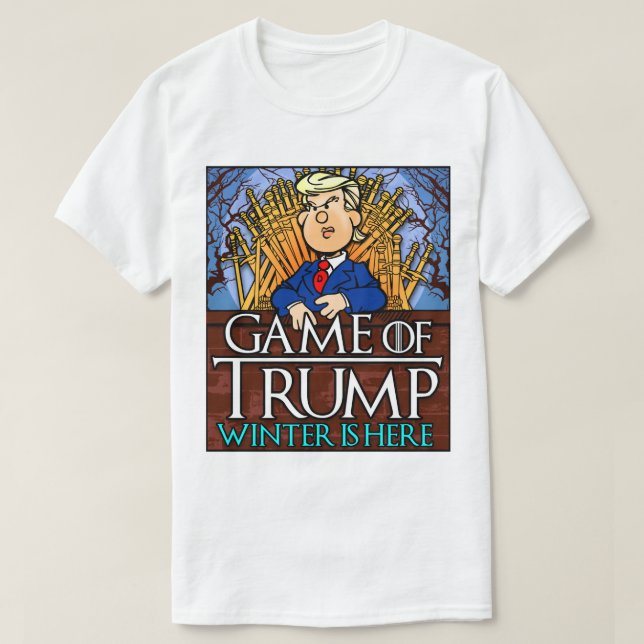 T-shirt Le jeu de Trump Winter est là (Design devant)