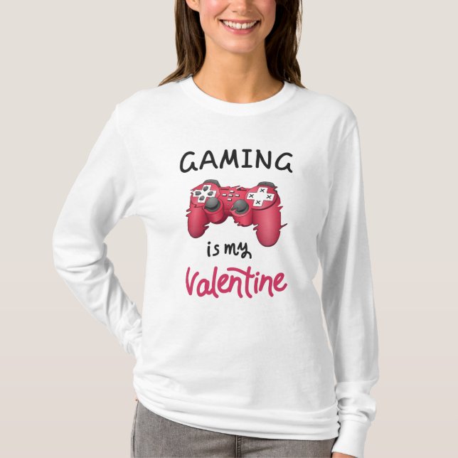 T-shirt Le jeu est mon Valentin (Devant)
