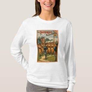 T-shirt Le jeu femelle impérial de soldats de Burlesquers