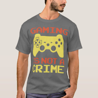 T-shirt Le jeu vidéo rétro n'est pas un crime cadeau pour