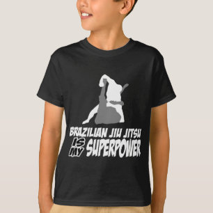 T-shirt Le jitsu brésilien de jiu est la ma superpuissanc