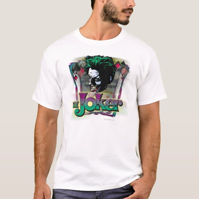 T-shirt Le Joker - Visage et logo (Devant)
