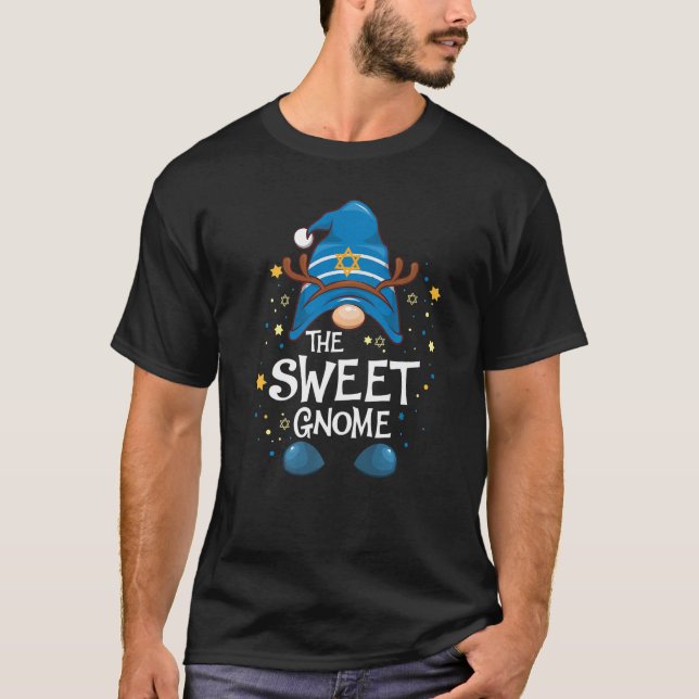 T-shirt Le joli pyjama de famille de jumelage Hanoukka Gno (Devant)