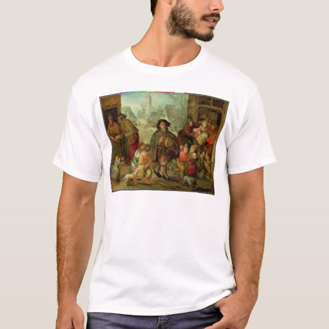 T-shirt Le joueur aveugle de Hurdy Gurdy (Devant)