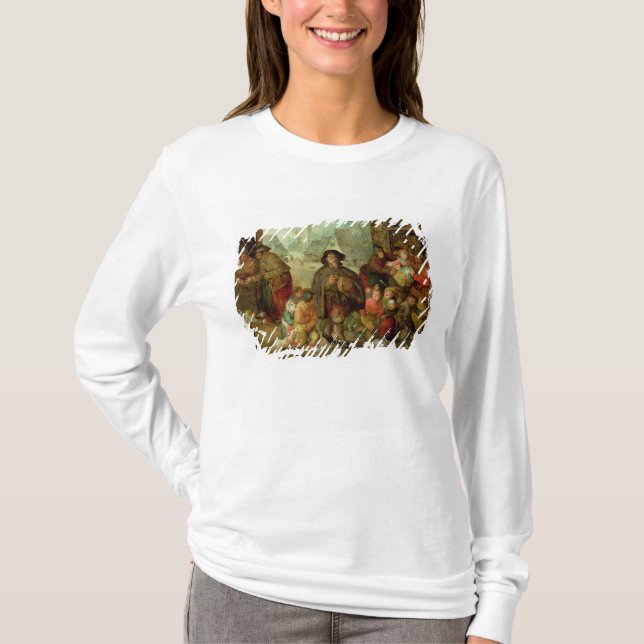T-shirt Le joueur aveugle de Hurdy Gurdy (Devant)
