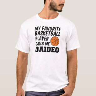 T-shirt Le Joueur De Basket Favori M'Appelle Daideo