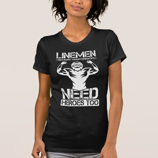 T-shirt Le joueur de football parce que les quarts-dos ont (Devant)