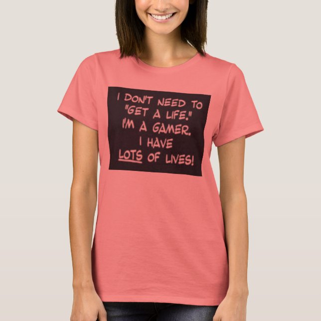 T-shirt Le joueur vit (Devant)