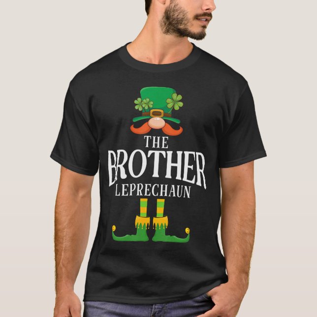 T-shirt Le Jour de la Saint Patrick du Frère Leprechaun (Devant)