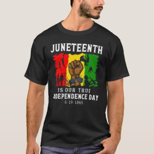 T-shirt Le Jour de l'Indépendance, c'est la Fierté Noire 1