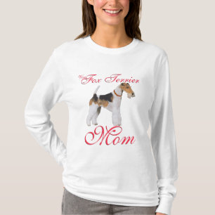 T-shirt Le jour de mère de Fox Terrier de fil