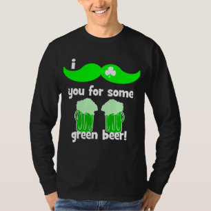 T-shirt le jour de St Patrick drôle de moustache