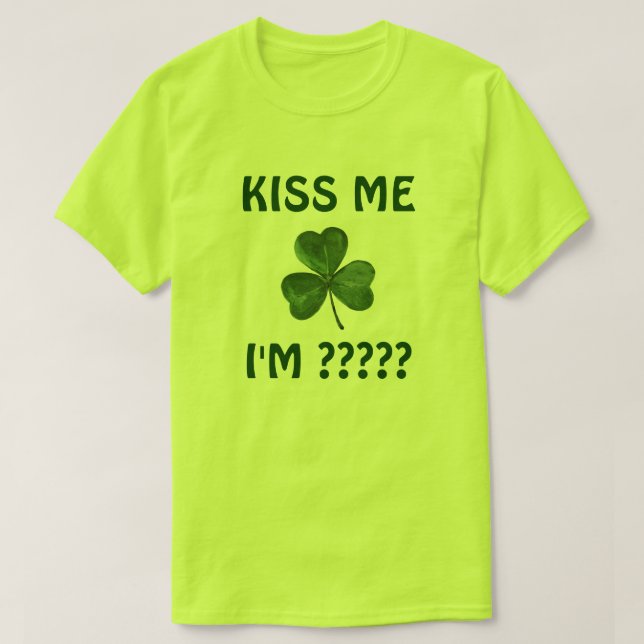 T-shirt Le jour de St Patrick personnalisable (Design devant)
