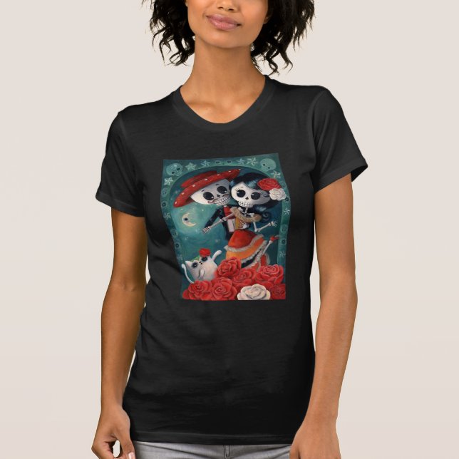 T-shirt Le Jour des amateurs de squelettes morts (Devant)
