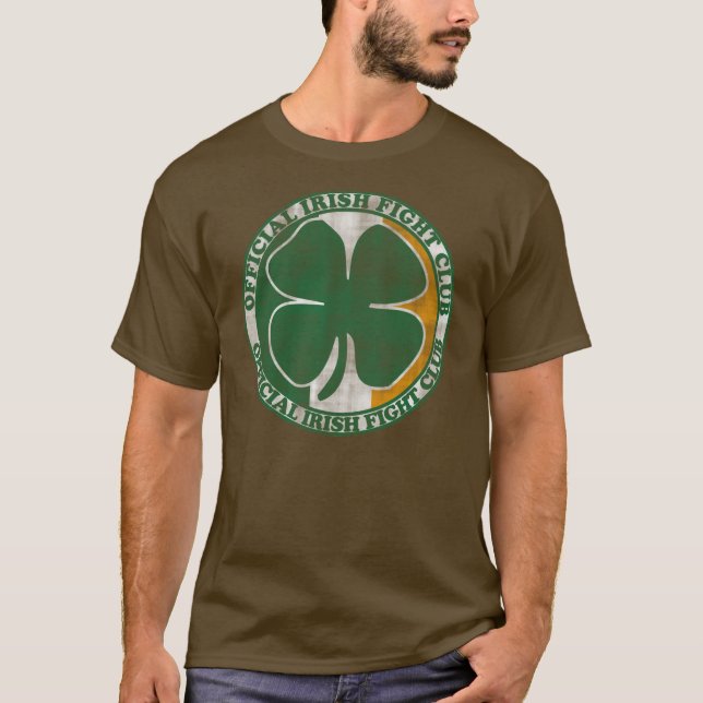 T-shirt Le jour d'Irlandais de combat de St Patrick (Devant)