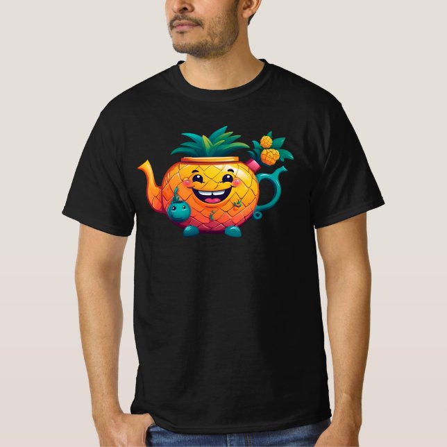 T-shirt Le Joyeux Et Prospère Teapot D'Ananas (Devant)