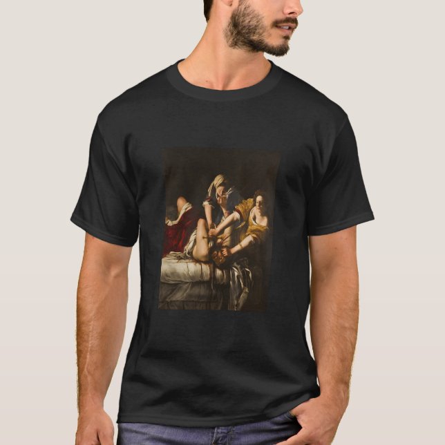 T-shirt Le Judith D'Emisia Gentileschi Qui Spose Holoferne (Devant)