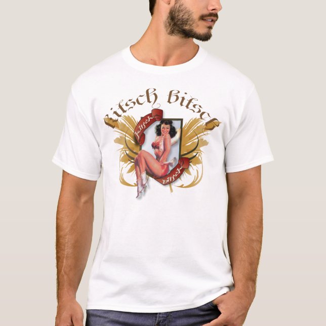 T-shirt Le kitsch Bitsch : Pin- de tatouage de kitsch de (Devant)