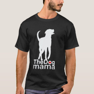 T-shirt Le Lab Mama Maman Labrador Noir Retriever Golden