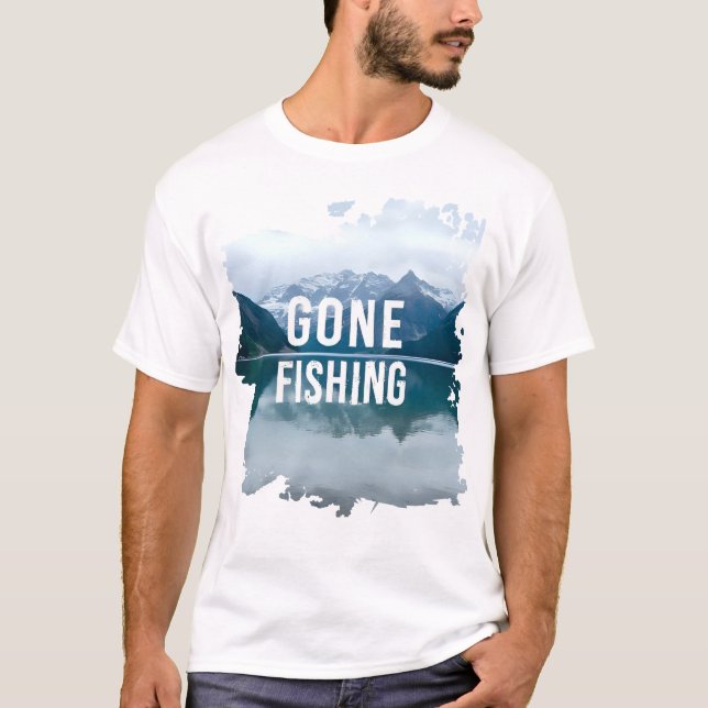 T-shirt Le lac de montagne de neige Pêche à la traîne (Devant)